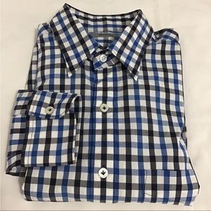 Onassis check Long Sleeve button front shirt size S